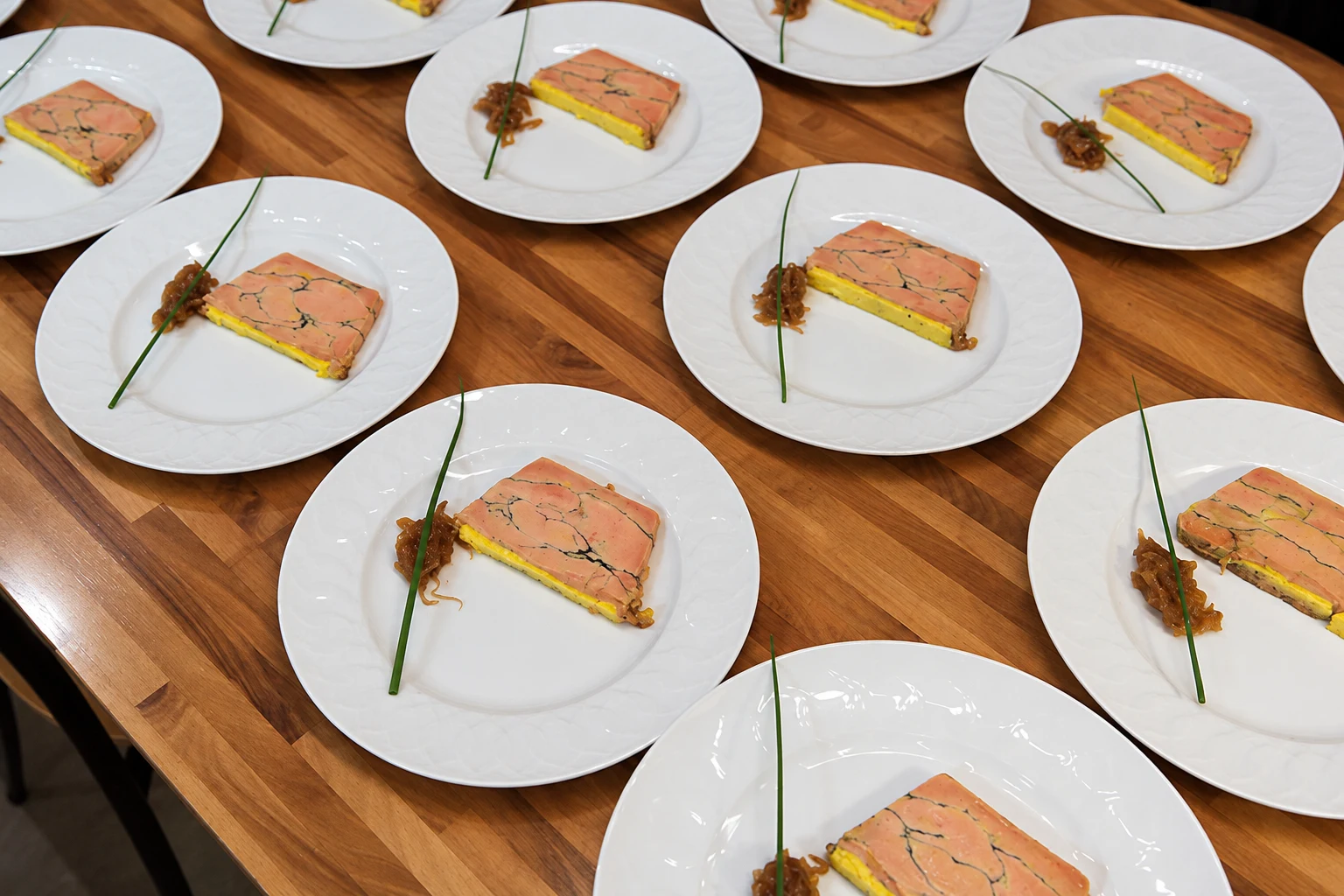 Assiettes de terrine dressées par Philippe Mischol