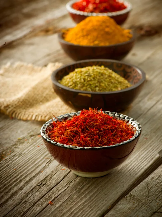 Spices in the chef’s kitchen